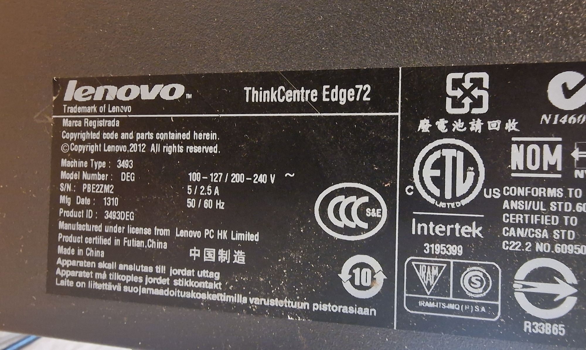 Unitate Lenovo ThinkCentre i7 gen 3  8GB  Hdd 1 Tb