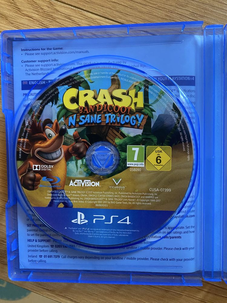 Игра за Playstation 4 (Crash)