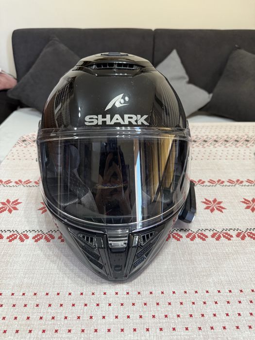 Каска Shark Spartan Carbon RS с интерком Sena Harman Kardon 50R