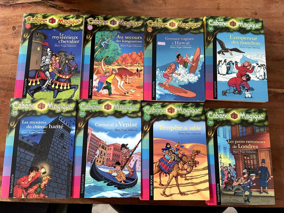 lot de cărți franceze : la cabane magique