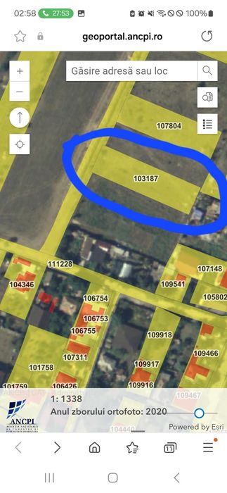 Teren 1000mp intravilan Tuzla,