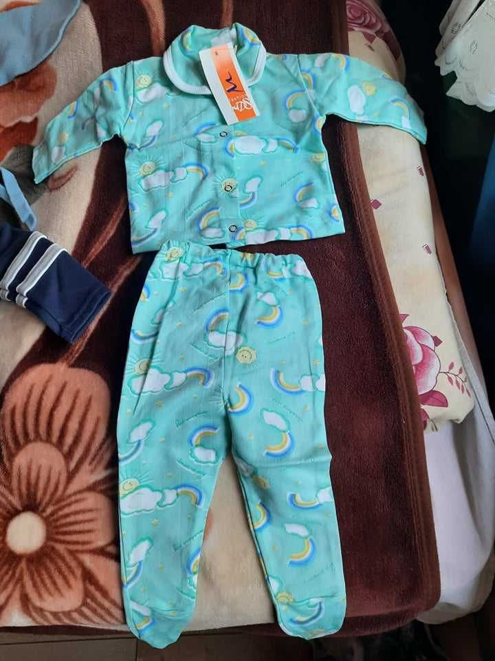 Нови бебешки дрешки+нова пижама 12-14 г. дете, 46 номер