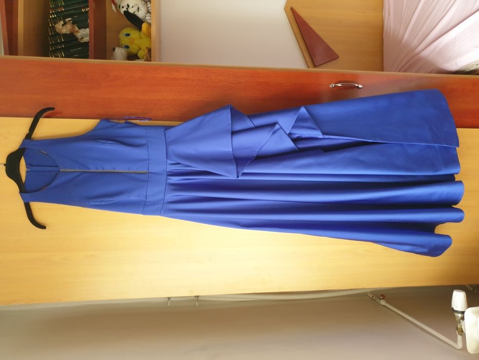 Rochie lunga albastra de ocazie masura 38