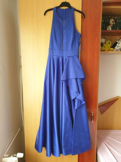Rochie lunga albastra de ocazie masura 38