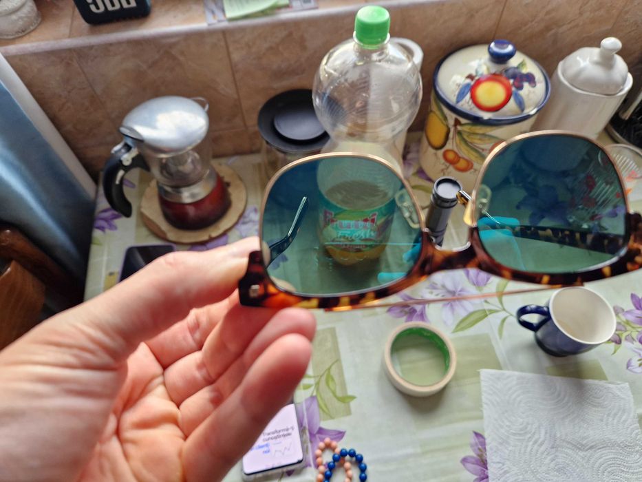 Ochelari de soare unisex – model tortoise, stare bună