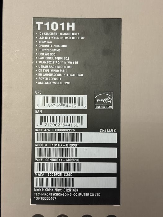 Laptop tableta Asus Trasformers T101H, 4GB RAM, nu 2