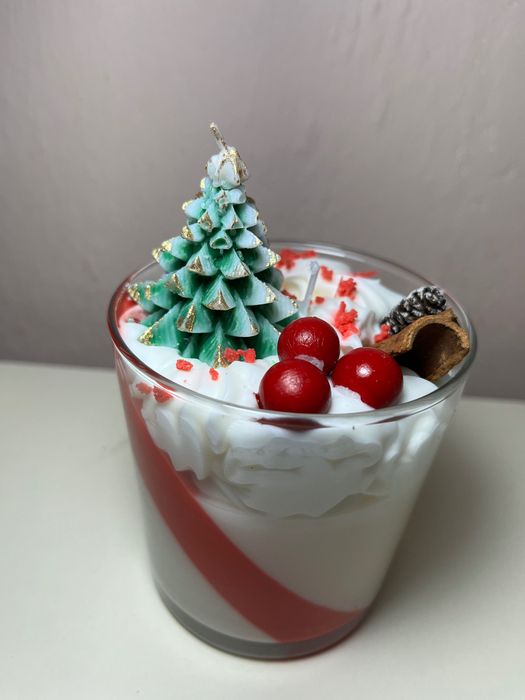 Соеви ароматни Коледни свещи