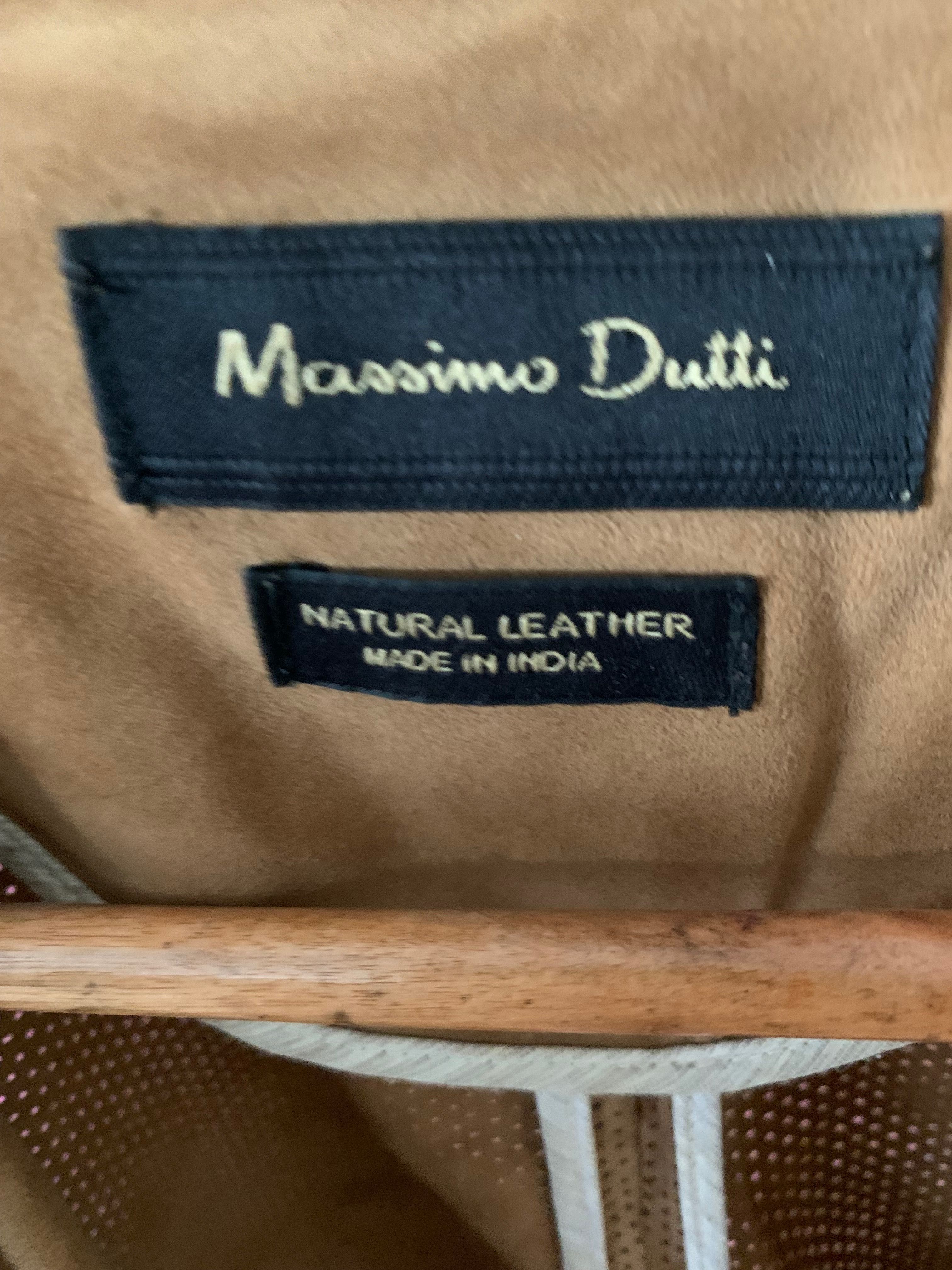 Vand haina piele pentru vara Massimo Dutti