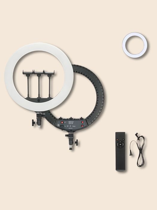 Профессиональная кольцевая лампа Jmary FM-19RS LCD. Диаметр 47 см.