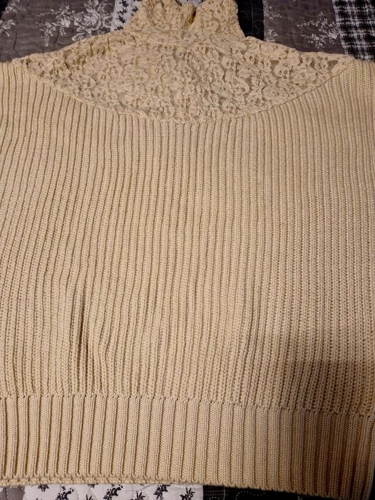 Pulover Zara S oversize bej