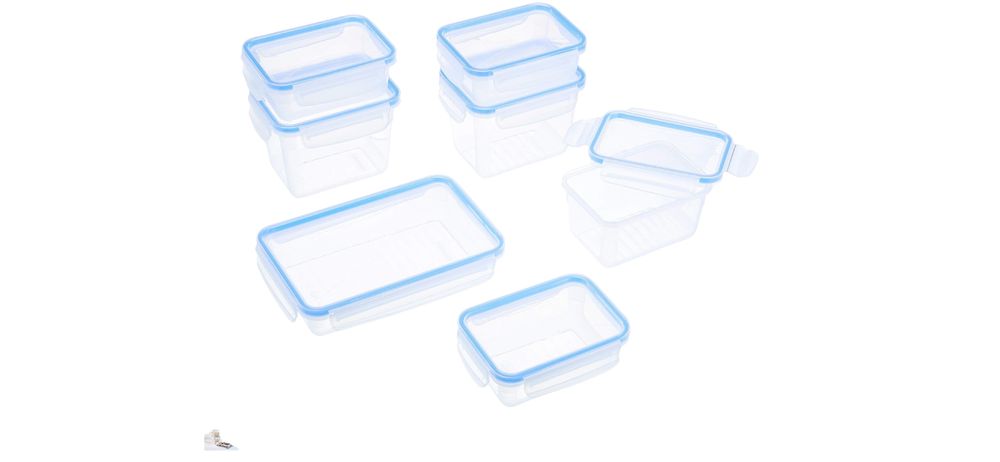 Set 7 caserole cu inchidere ermetica Amazon Basics Elvetia