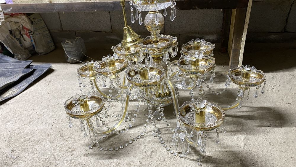 Люстра алтын жалатылған 2 штук