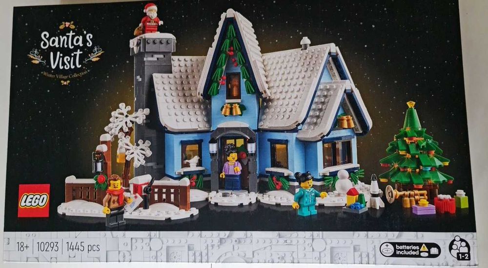 Нов LEGO Icons 10293 - Посещението на Дядо Коледа Santa’s Visit