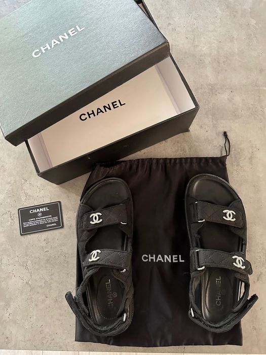 Черни сандали Chanel