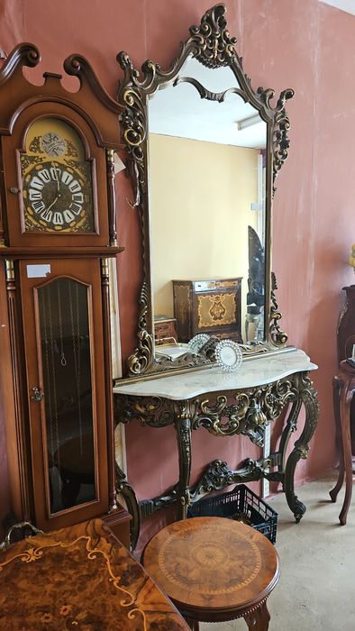 Италианска барокова конзола със огледало