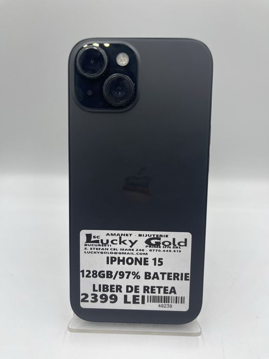 Iphone 15 128Gb/97% Baterie GARANTIE/FACTURA #48238