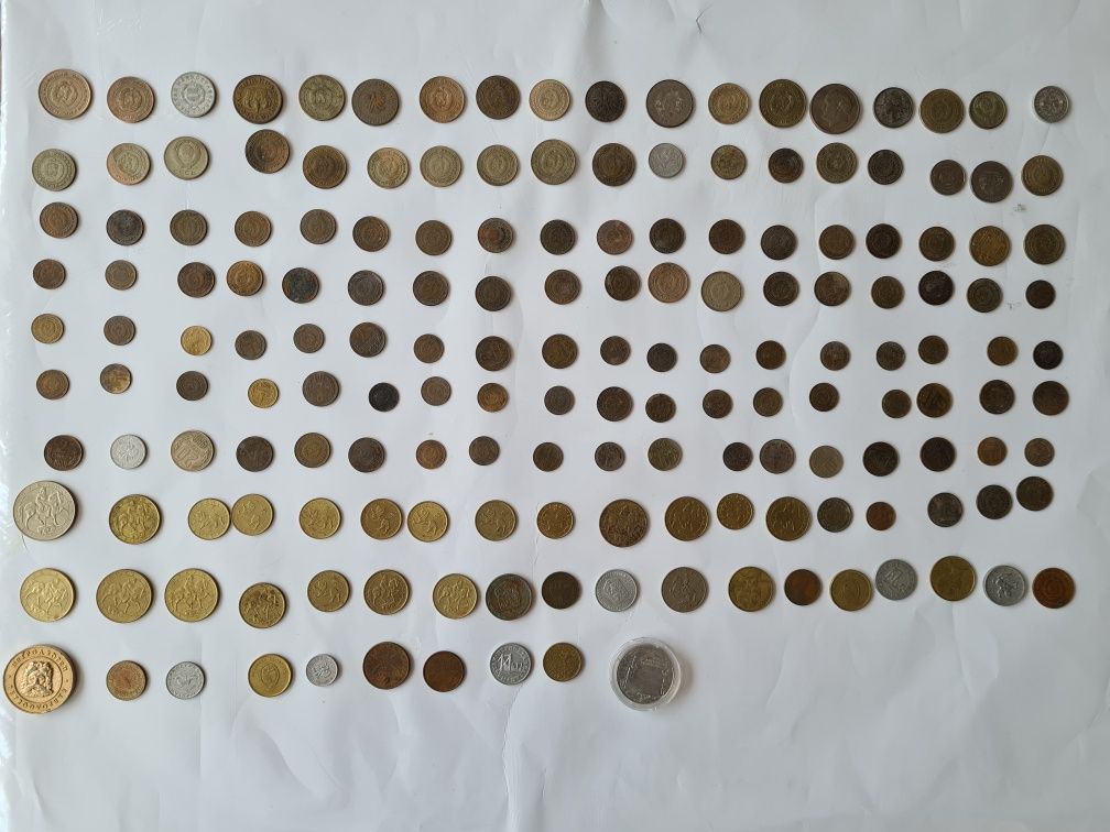 Монети- различни по вид и година и състояние