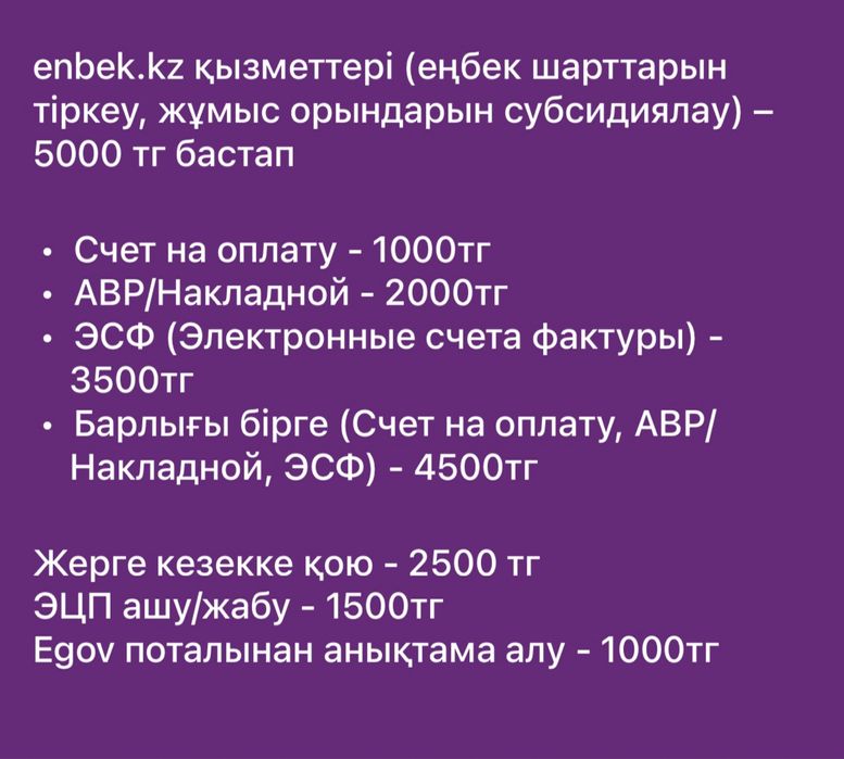 Бухгалтер қызметтері, онлайн юрист
