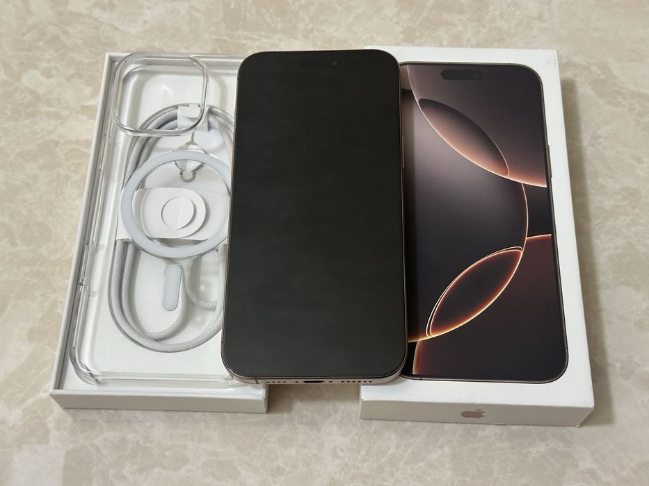 Новый Iphone 16 Pro Max 258GB Desert Titanium АКБ 97% SIM +eSIM Apple
