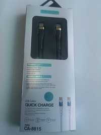 Cablu tip c - tip c / iphone quick charge 9,1 A