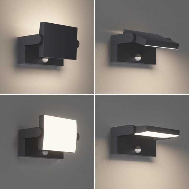 Klighten 24W външна лампа с детектор 4000K