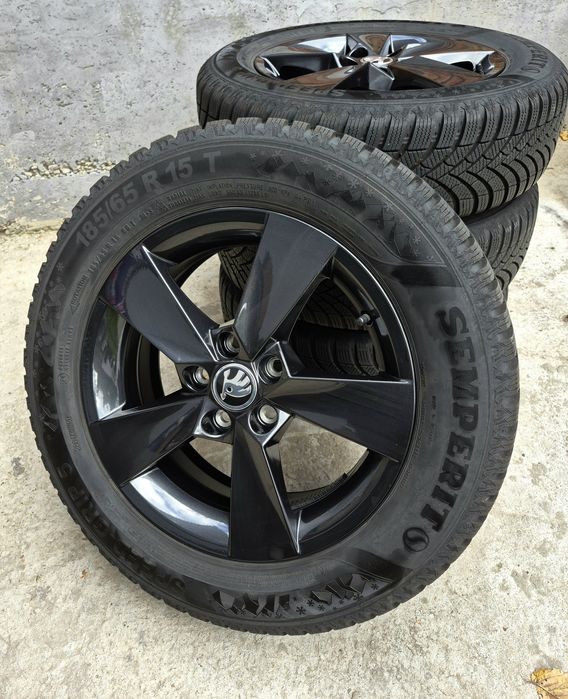 Roți cu jante originale Skoda Fabia Rapid Scala