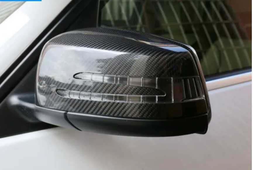 Карбонов капак за огледало на Мерцедес A, B, C, E, S, CLA, GLK, GLA.
