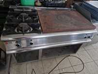 Mașina gătit 4-6 ochiuri de putere, din inox, cu sau fara banc