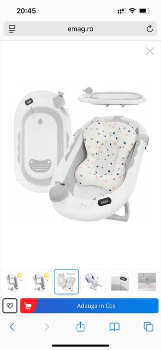 Vând cadă de baie pentru bebeluși în stare nouă