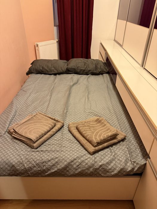 Mobilă dormitor mdf și pat dormitor rabatabil cu saltea