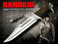 Ловен тактически лазерно заточен нож RAMBO First Blood 3 кожена кания