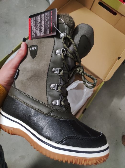 CMP - детски зимни ботуши 34 номер с подплата и естествена кожа - НОВИ