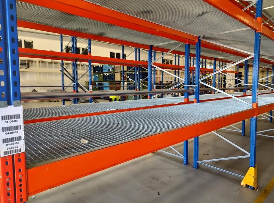 Rafturi metalice depozitare Euro paleti și marfa manuala