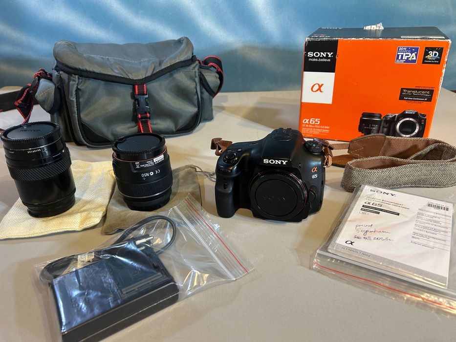 Фотоапарат Sony a65 + два обектива