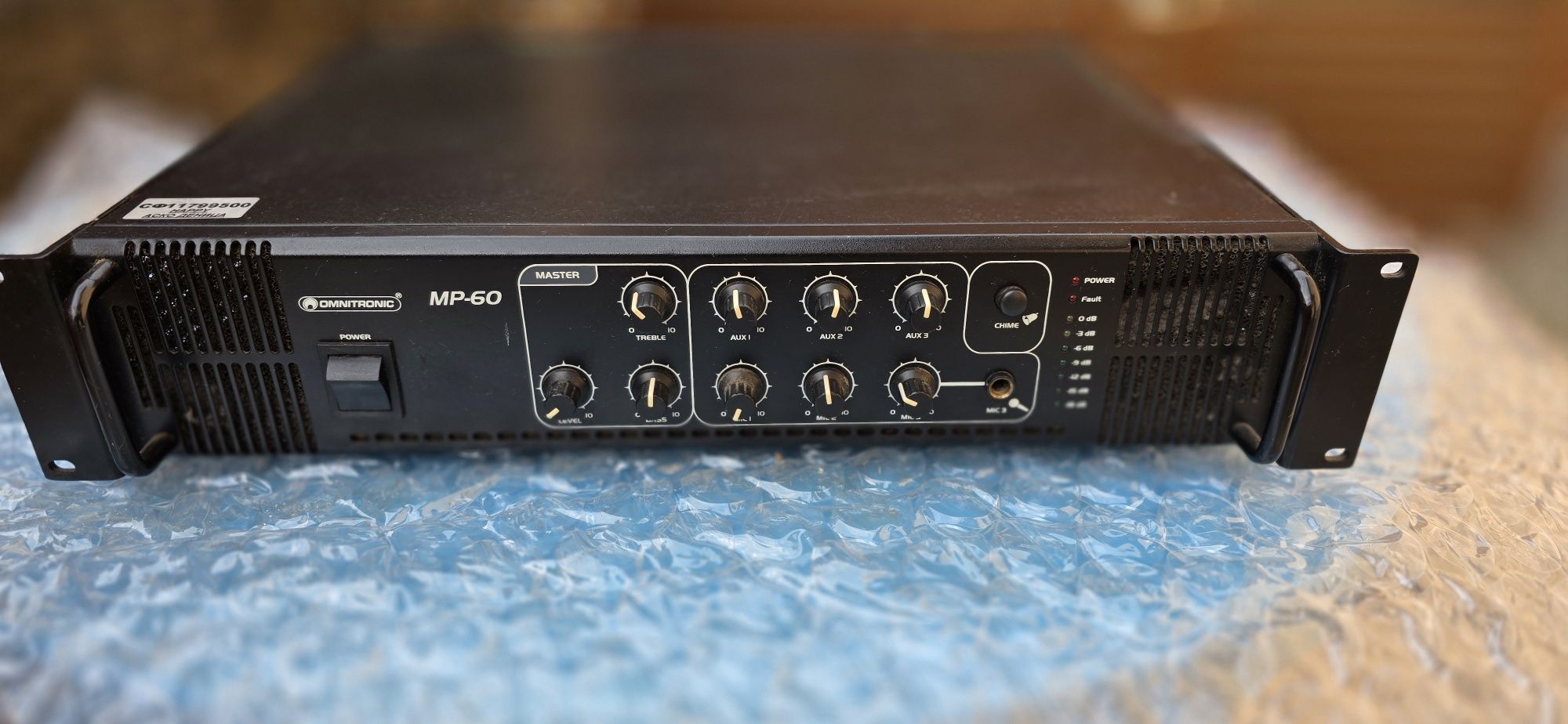 OMNITRONIC MP-60 PA смесителен усилвател