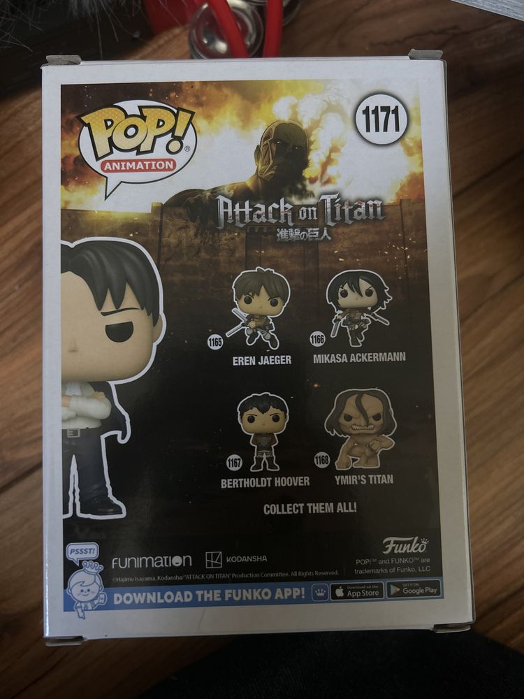 Funko pop фигурка Attack on titan formal Levi