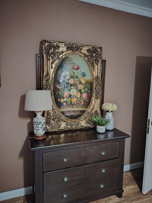 Tablou pictura pe lemn bombat