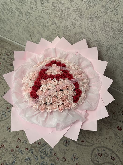 цветы 101 розы мыльный