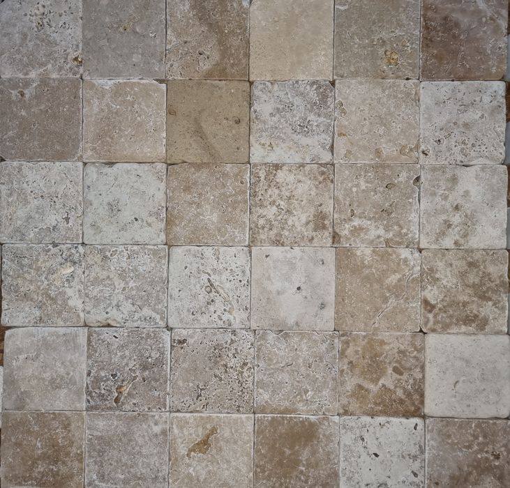 Travertin antichizat 10x10x1cm