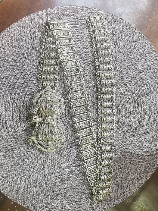 Сребърен колан филиграм