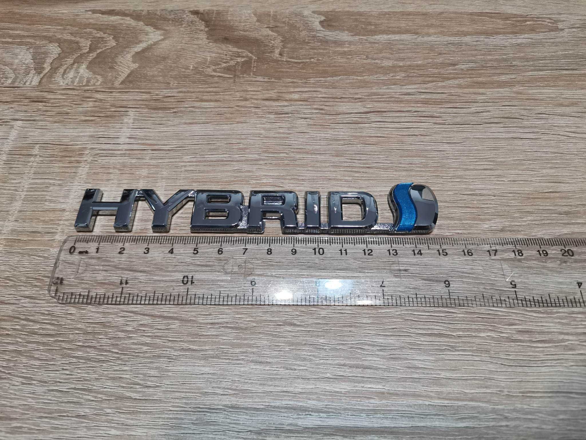 надпис емблема Тойота/Toyota Hybrid