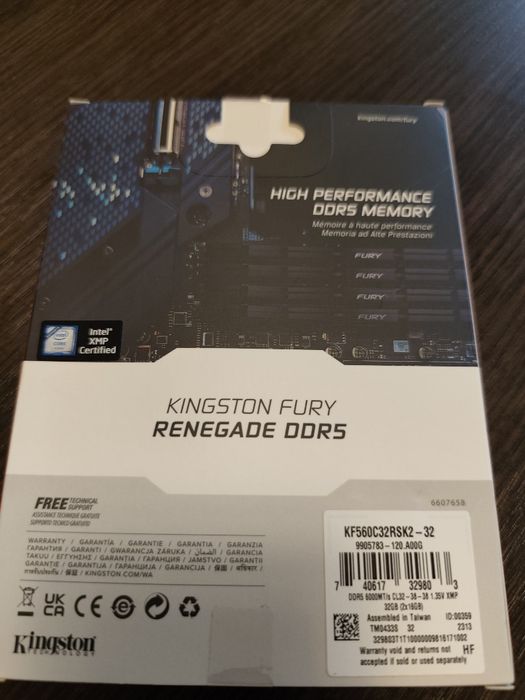 Продавам DDR5 Kingston 32GB 6000MT/s с БГ гаранция