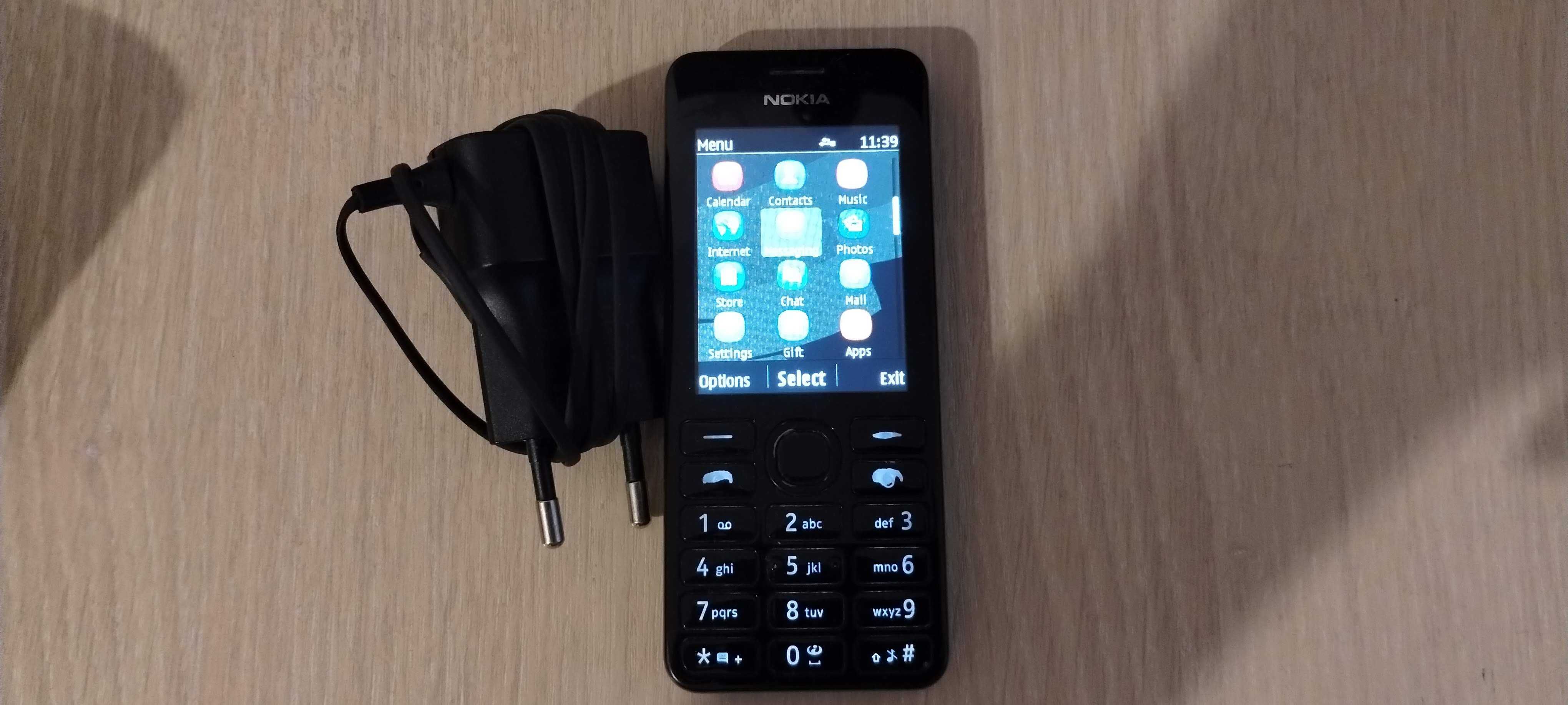 Nokia 206, incarcator, stare buna, liber retea