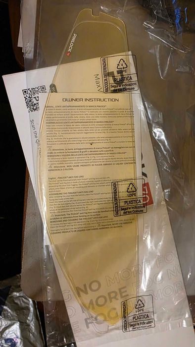 Pinlock AGV К1/К3/К5 (DKS255) прозрачен