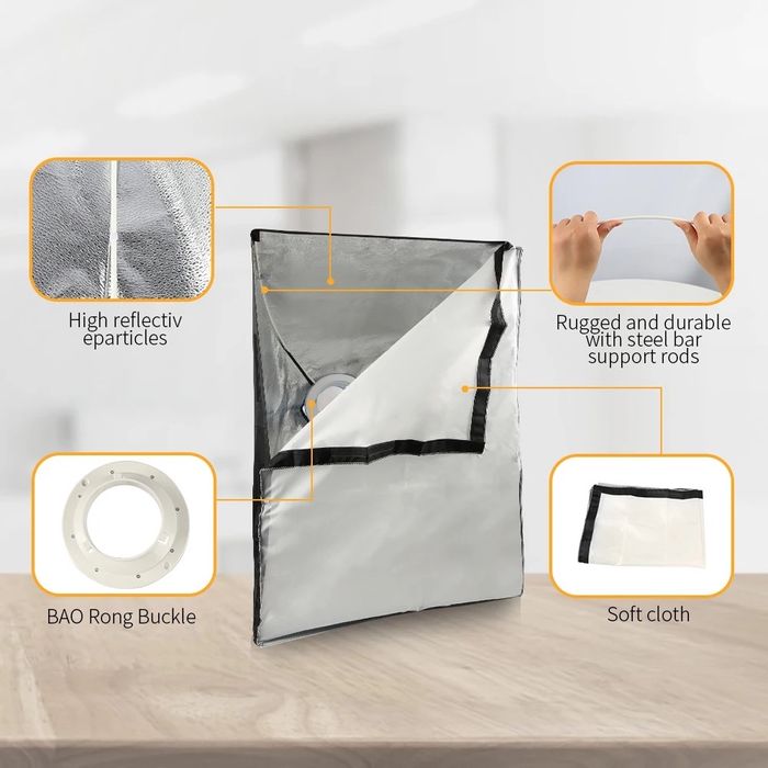 Проф. Диодно осветление. 100W. Фото. Видео. Продукти. Софтбокс