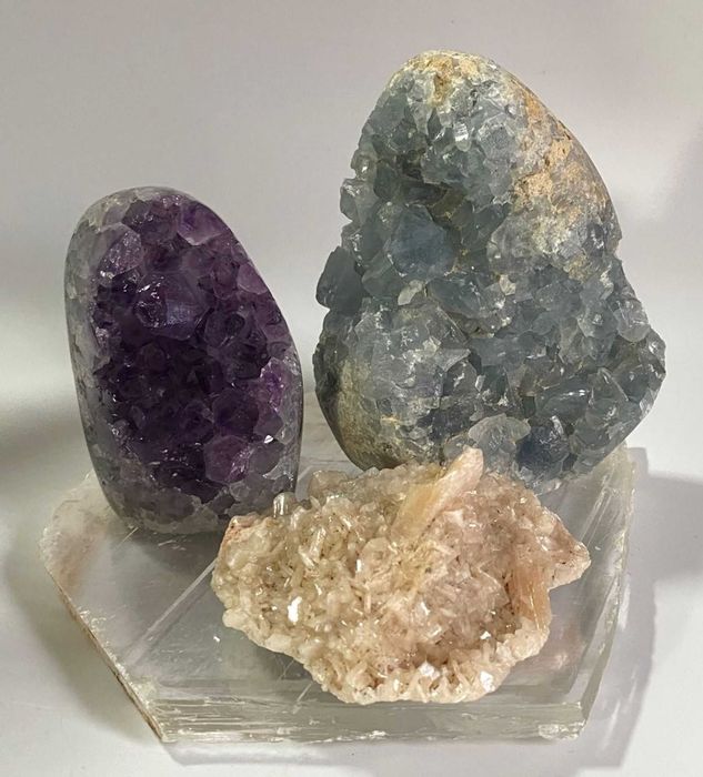 Decor Cristale - Ametist&Apofilit&Celestina - Set Cristale