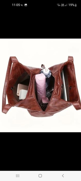 Нова удобна черна чанта