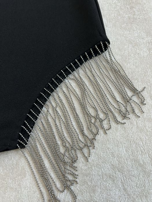 Черна официална къса пола