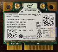 Продавам нова двубандова WLAN мрежова карта Intel 7260 HMW AC