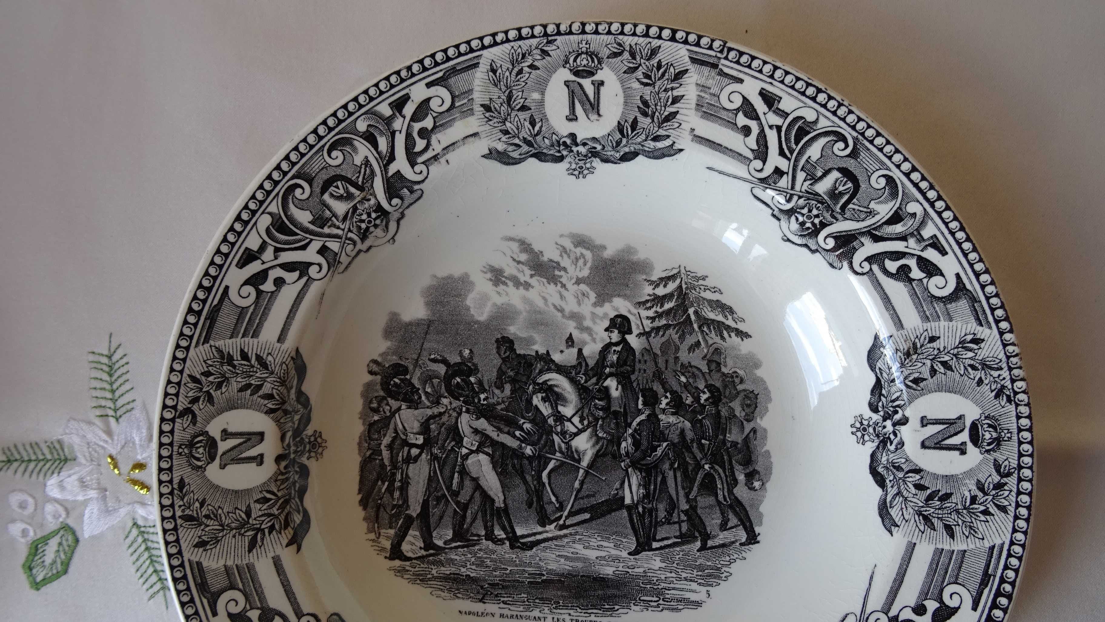 Антични белгийски чинии Napoleon. Марка Keramis B.F. от 1890 г.
